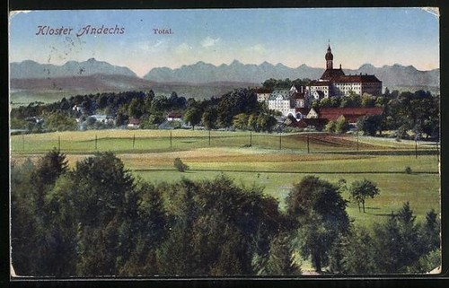 Andechs totalansicht mit - totalansicht,