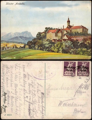 Ansichtskarte andechs kloster - andechs,