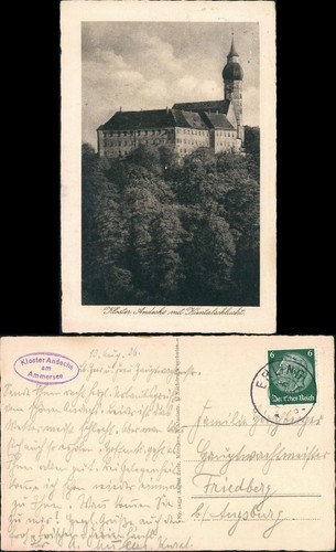 Ansichtskarte andechs partie - andechs,