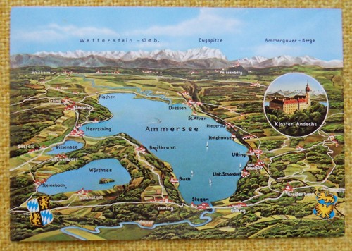 Ansichtskarte kloster andechs - ansichtskarte,