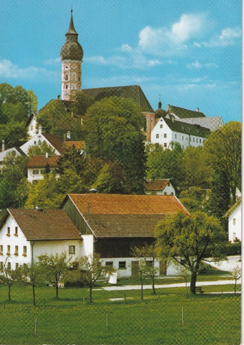 Klosterkirche andechs am - ak,