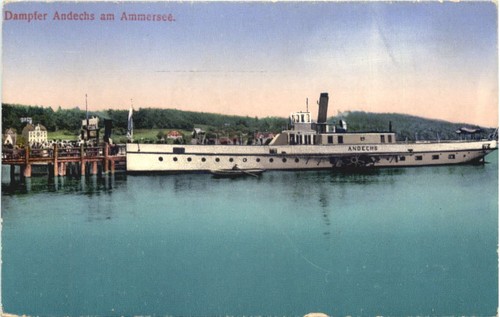 Ammersee dampfer andechs - am, ammersee,