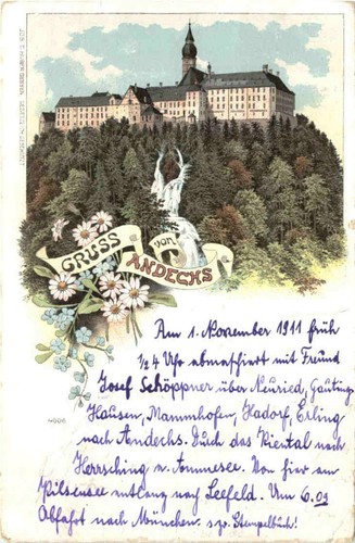 Gruss aus andechs litho - andechs,