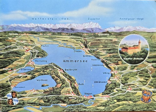 Andechs ammersee karte - ammersee,
