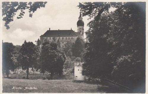 Postkarte kloster andechs - -,