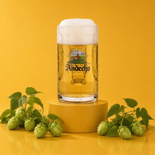 Andechs glas 5l bierkrug - 6x, 0,5l