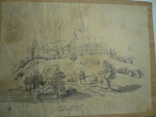 Kloster andechs anno - kloster, 1850