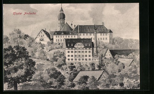 Andechs ansichtskarte - andechs,,