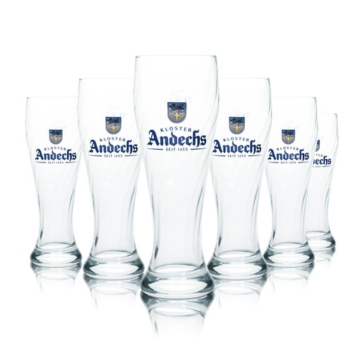 Andechs glas 5l weißbier - 6x, 0,5l