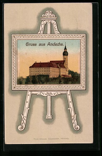 Andechs ansichtskarte gruss - andechs,,