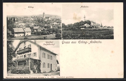 Ansichtskarte erling andechs - ansichtskarte, erling-andechs