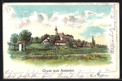 Lithographie andechs blick - lithographie,